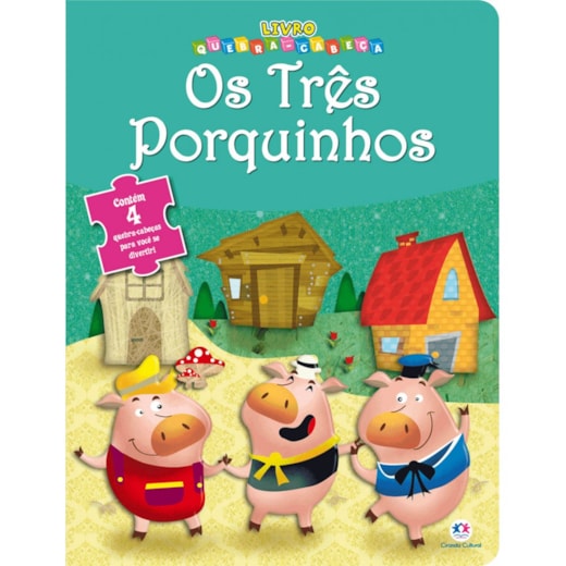 Livro Quebra-cabeça Os Três Porquinhos