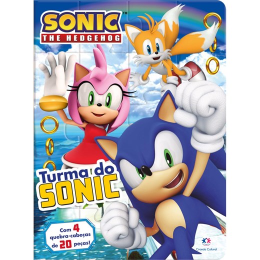 Livro Quebra-cabeça Sonic - Turma do Sonic