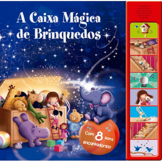 Livro Sonoro A caixa mágica de brinquedos