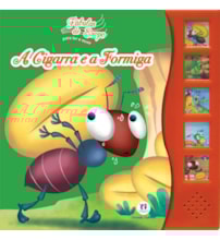 Livro Sonoro A cigarra e a formiga Livro Sonoro A cigarra e a formiga