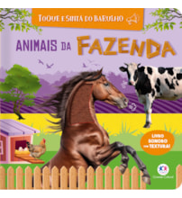 Livro Sonoro Animais da fazenda - Livro sonoro com textura