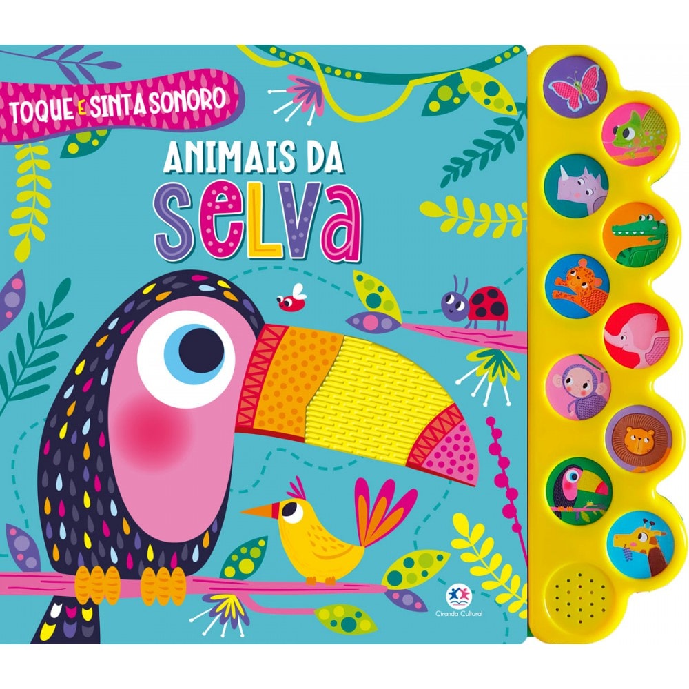 Livro Sonoro Animais da Selva - Ciranda Cultural