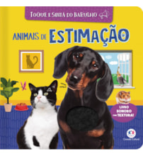Livro Sonoro Animais de estimação - Toque e sinta do barulho - Livro sonoro com textura