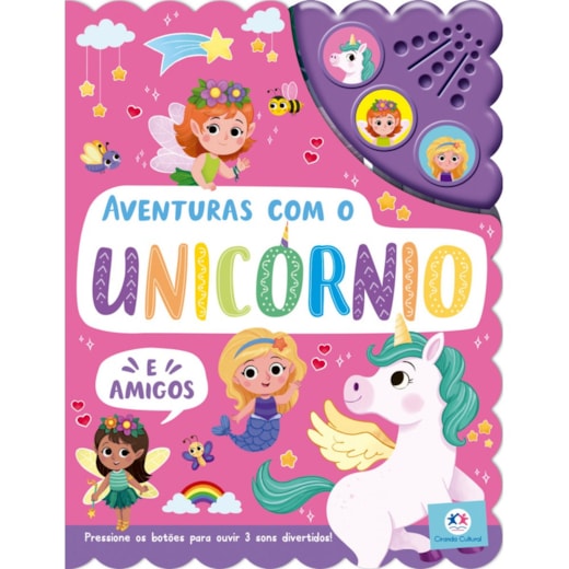 Livro Sonoro Aventuras com o unicórnio e amigos