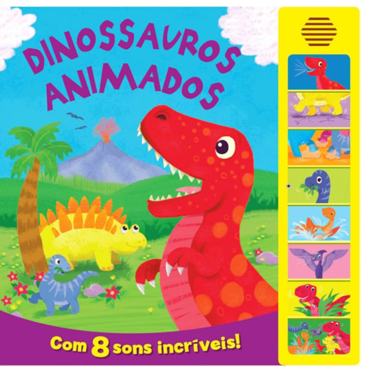 Livro Sonoro Dinossauros animados