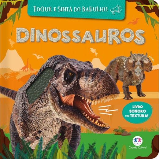 Livro Sonoro Dinossauros - Livro sonoro com textura