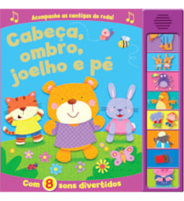 Livro Sonoro Head, shoulders, knees and toes