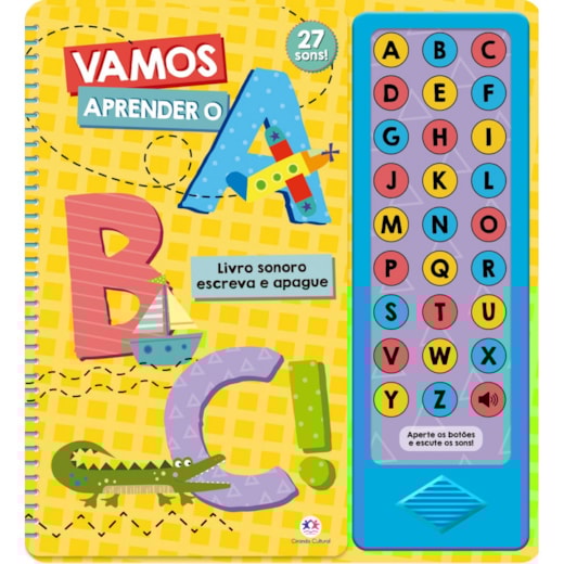 Livro Sonoro Let's learn the ABC