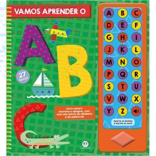Livro Sonoro Let's learn the ABC