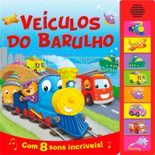 Livro Sonoro Noisy vehicles - super sounds