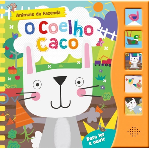 Livro Sonoro O coelho Caco