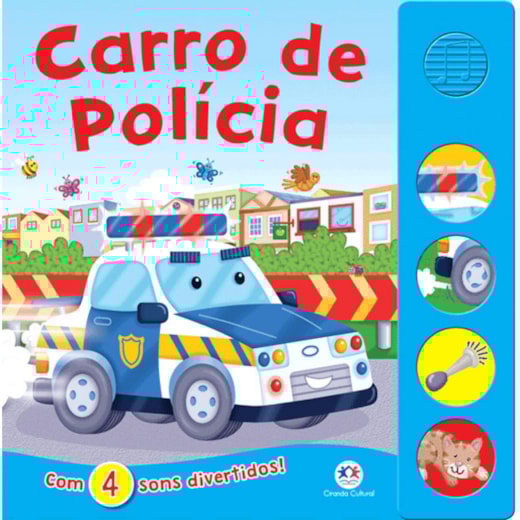 Livro Sonoro Police car saves the day