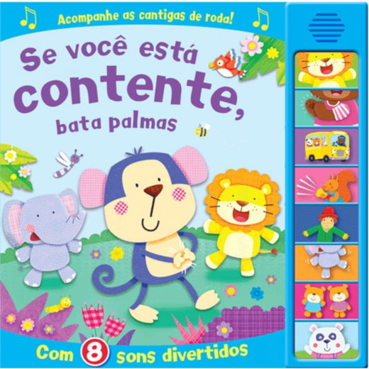 Livro Sonoro Se você está contente, bata palmas