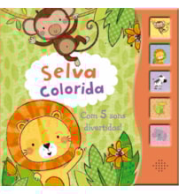 Livro Sonoro Selva colorida