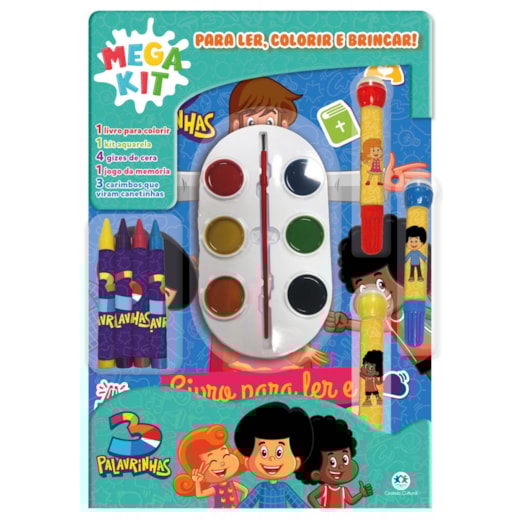Livro Super pack 3 Palavrinhas - Ler, colorir e brincar