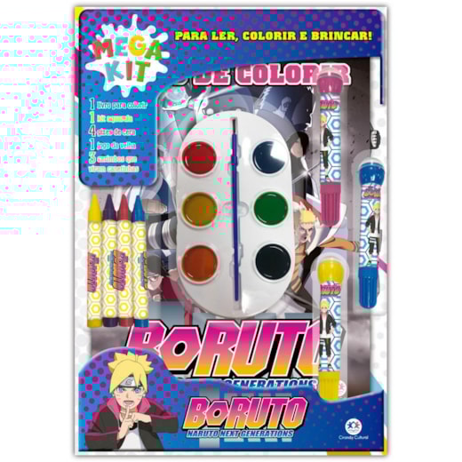 Livro Super pack Boruto - Ler, Colorir e Brincar