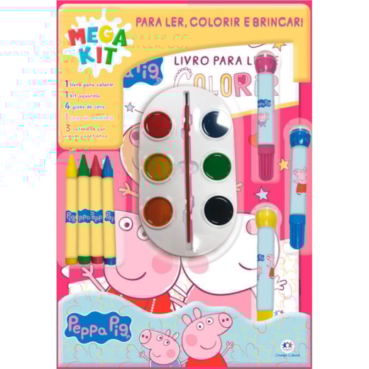 Livro Super pack Peppa Pig - Ler, colorir e brincar
