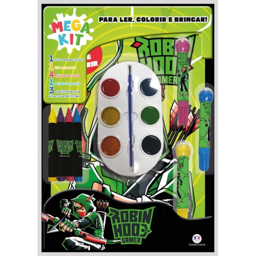 Livro Super pack Robin Hood Gamer - Para ler, colorir e brincar