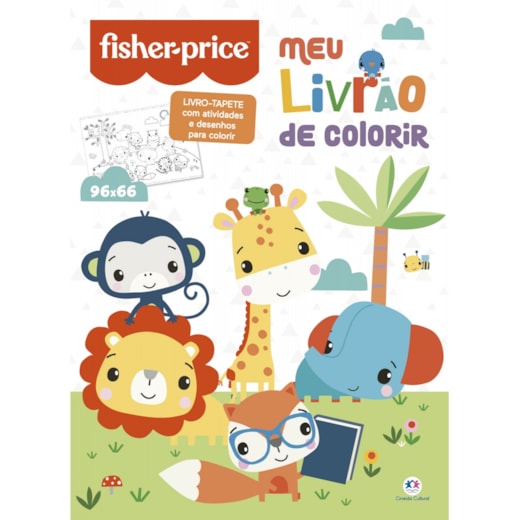 Livro tapete Fisher-Price - Meu livrão de colorir