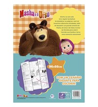 Livro tapete Masha e o Urso - Meu livrão de colorir