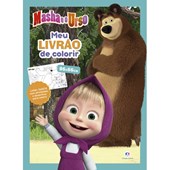 Produto Livro tapete Masha e o Urso - Meu livrão de colorir