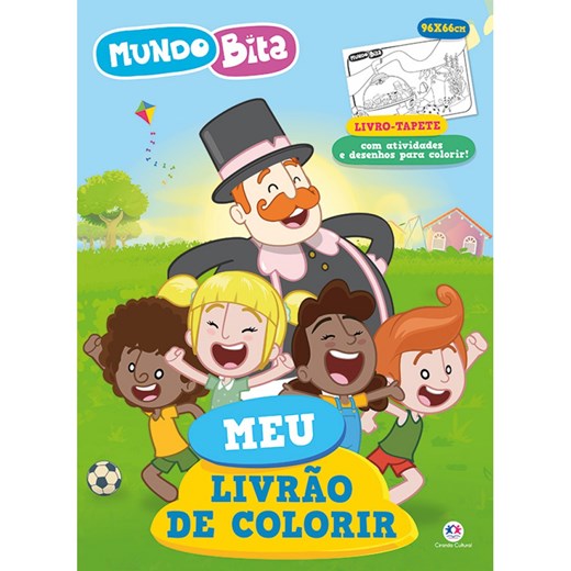 Livro tapete Mundo Bita - Meu livrão de colorir