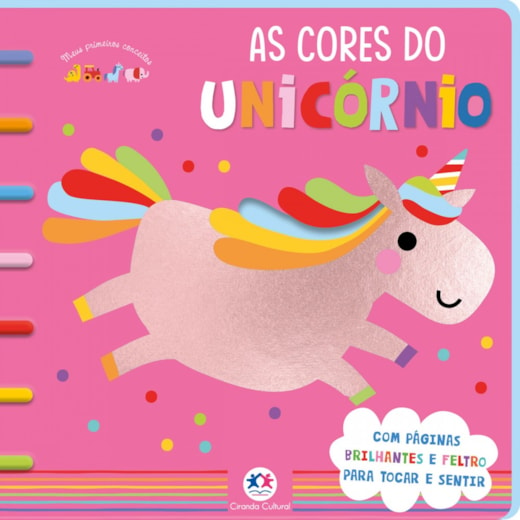 Livro Toque e sinta As cores do unicórnio