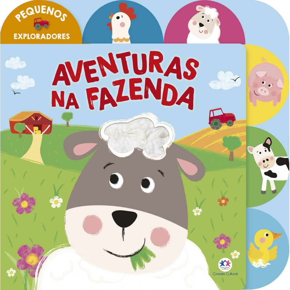Livro Toque e sinta Aventuras na fazenda - Ciranda Cultural
