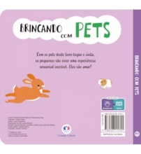 Livro Toque e sinta Brincando Com Pets