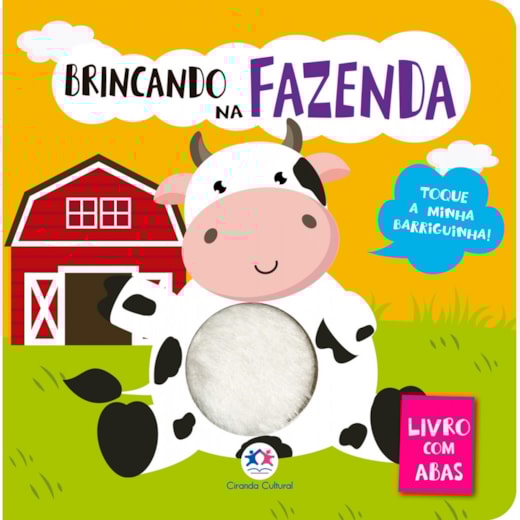 Livro Toque e sinta Brincando na Fazenda