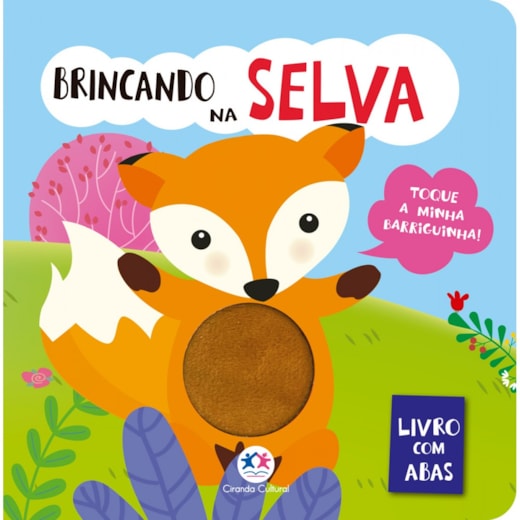 Livro Toque e sinta Brincando na Selva