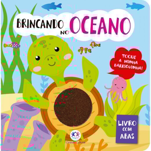 Livro Toque e sinta Brincando no Oceano