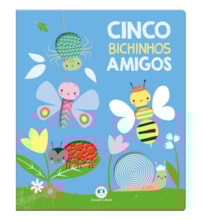 Livro Toque e sinta Cinco bichinhos amigos