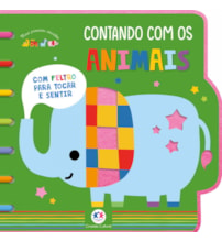 Livro Toque e sinta Contando com os animais