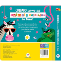 Livro Toque e sinta Cuidado com os animais coloridos de Deus!