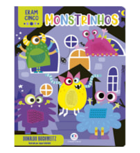 Livro Toque e sinta Eram cinco monstrinhos Livro Toque e sinta Eram cinco monstrinhos
