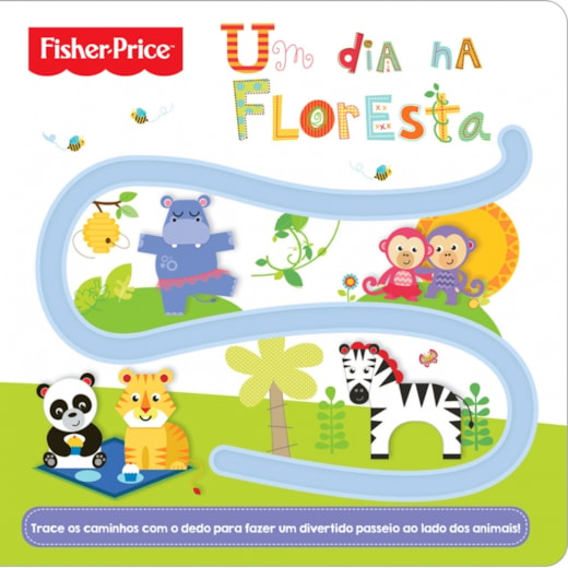 Livro Toque e sinta Fisher-Price - Um dia na floresta