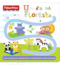 Livro Toque e sinta Fisher-Price - Um dia na floresta Livro Toque e sinta Fisher-Price - Um dia na floresta