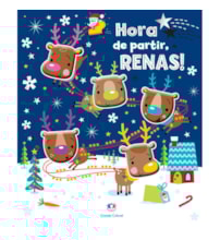 Livro Toque e sinta Five little reindeer