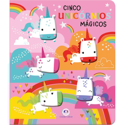 Livro Toque e sinta Five little unicorns