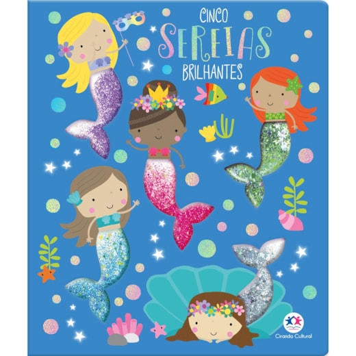 Livro Toque e sinta Five sparkly mermaids