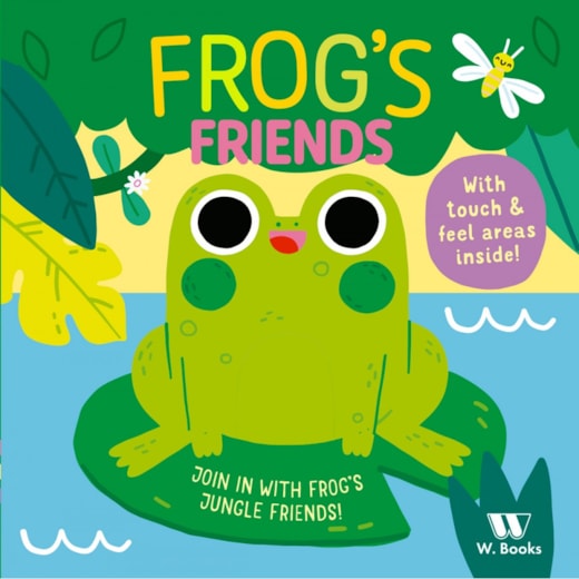 Livro Toque e sinta Frog's friends