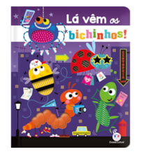 Livro Toque e sinta Lá vêm os bichinhos!