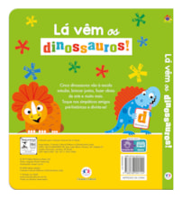 Livro Toque e sinta Lá vêm os dinossauros!