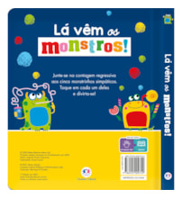 Livro Toque e sinta Lá vêm os monstros!