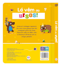 Livro Toque e sinta Lá vêm os ursos!