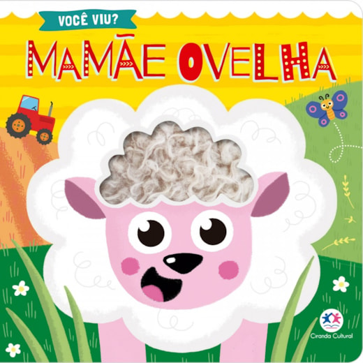 Livro Toque e sinta Mamãe ovelha