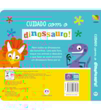 Livro Toque e sinta Never touch a dinosaur