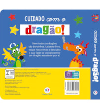 Livro Toque e sinta Never touch a dragon