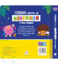 Livro Toque e sinta Never touch a huge elephant!